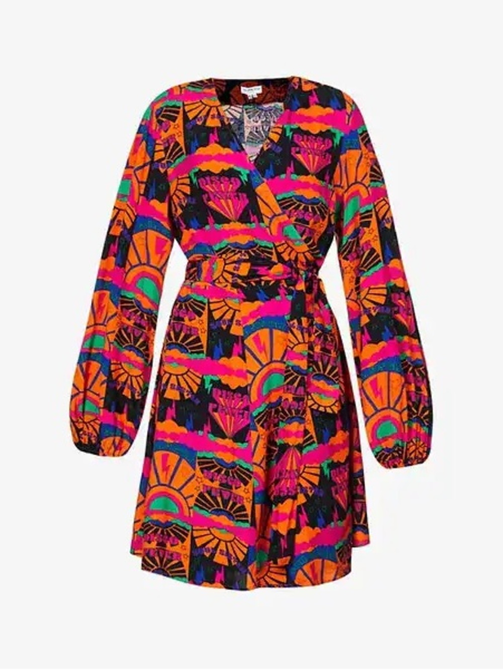 Never Fully Dressed Groove Disco Wrap Dress